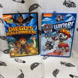 Nickelodeon Go Diego Go: Halloween Adventure & Paw Patrol Winter Rescues DVD Set